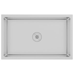 vidaXL &Eacute;vier de cuisine fait main Acier inoxydable