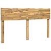 vidaXL T&ecirc;te de lit en bois brut ROSTOCK Blanc 135 cm
