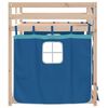 vidaXL Lit superpos&eacute; sans matelas bleu 75x190 cm bois de pin massif