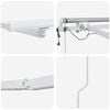 vidaXL Cadre d'auvent Blanc 350 x 250 cm Aluminium
