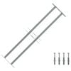 vidaXL Grille r&eacute;glable de s&eacute;curit&eacute; de fen&ecirc;tres et 2 barres 700-1050 mm