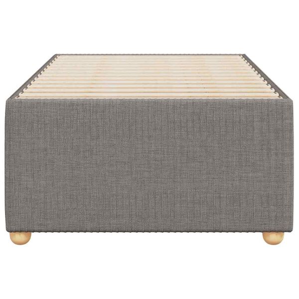 vidaXL Cadre de lit sans matelas taupe 100x200 cm tissu