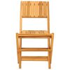 vidaXL Chaises de jardin pliantes lot de 2 47x61x90cm bois massif teck