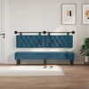 vidaXL T&ecirc;te de lit suspendue Bleu 190 x 55 x 7 cm Velours