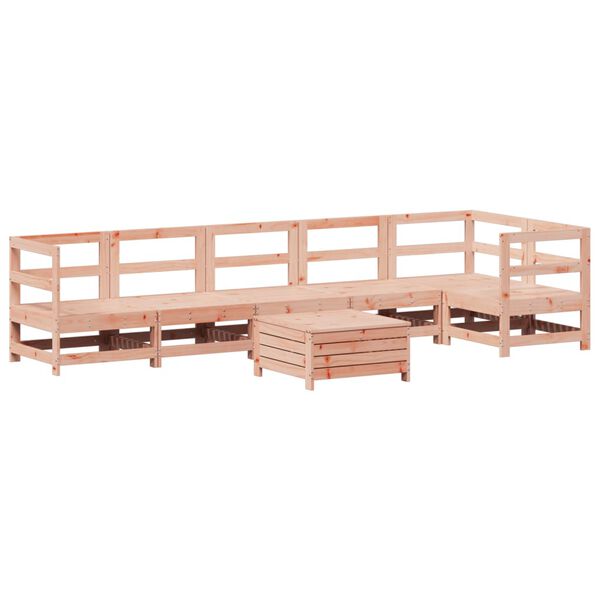 vidaXL Salon de jardin 7 pcs bois massif sapin de douglas