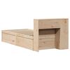 vidaXL Cadre de lit sans matelas 100x200 cm bois massif de pin