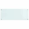 vidaXL Protection de cuisine Blanc 100 x 40 cm verre trempé