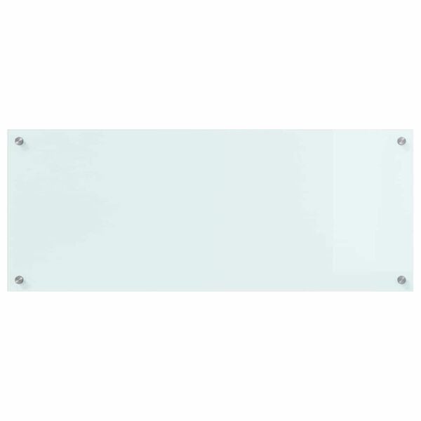 vidaXL Protection de cuisine Blanc 100 x 40 cm verre trempé