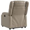 vidaXL Fauteuil inclinable électrique cappuccino similicuir
