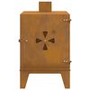 vidaXL R&eacute;chaud de camping 35x50x60 cm acier corten