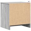 vidaXL Armoire de chevet et lumi&egrave;res LED sonoma gris bois d'ing&eacute;nierie