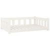 vidaXL Lit pour chien blanc 95,5x65,5x28 cm bois de pin solide