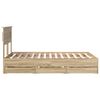 vidaXL Cadre de lit Ch&ecirc;ne Sonoma 120 x 200 cm Bois Ing&eacute;nierie