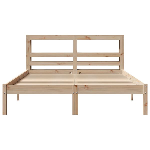 vidaXL Cadre de lit sans matelas 140x190 cm bois de pin massif