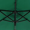 vidaXL Parasol de jardin avec mât en acier vert 225x225x212 cm