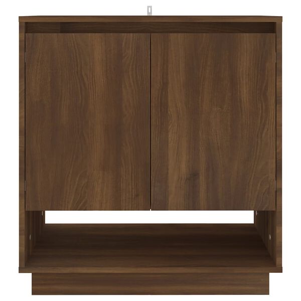 vidaXL Buffet Chêne marron 70x41x75 cm Bois d'ingénierie