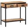 vidaXL Table console 70x35x70 cm bois de manguier massif brut