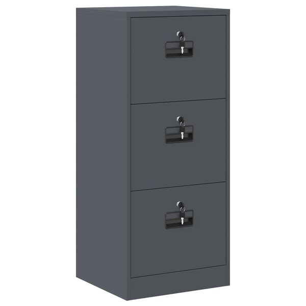 vidaXL Cabinet de Dossier avec tiroir Anthracite 45,5 x 42 x 106,5 cm