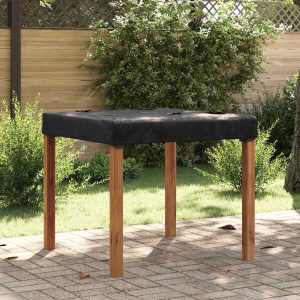 vidaXL Housse de Table Uni Noir 102 x 102 x 15 cm tissu