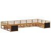 vidaXL Ensembles de canap&eacute;s 10 pcs Bois d'Acacia Massif