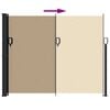 vidaXL Auvent lat&eacute;ral r&eacute;tractable beige 160x600 cm