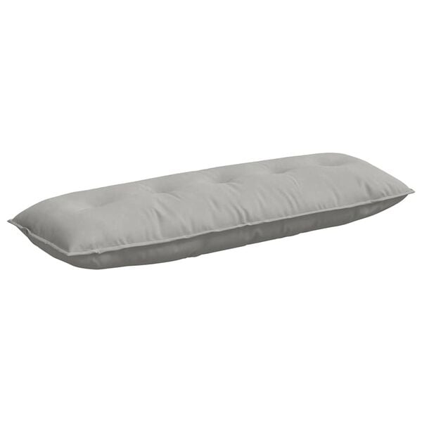 vidaXL Coussin de Dos Gris clair 140 x 50 cm Tissu en microfibre