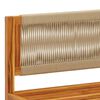 vidaXL Canap&eacute;s d'angle de jardin avec coussins 2 pi&egrave;ces Bois d'acacia et corde