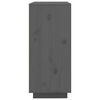 vidaXL Buffet Gris 60x35x80 cm Bois massif de pin