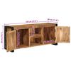 vidaXL Meuble TV Marron 120 x 30 x 50 cm Bois de manguier brut massif