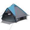 vidaXL Tente Teepee 4-Personnes 4 personne Bleu et gris