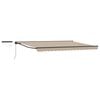 vidaXL Auvent r&eacute;tractable &eacute;lectrique Beige et Anthracite 4 &times; 3 m