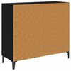 vidaXL Buffet Ch&ecirc;ne noir 34 x 90 x 80 cm Bois d'ing&eacute;nierie