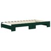 vidaXL Lit de jour et gigogne et matelas vert fonc&eacute; 100x200 cm velours