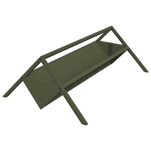 vidaXL Trough d'alimentation pour le b&eacute;tail Vert olive 10 kg