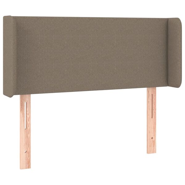 vidaXL T&ecirc;te de lit &agrave; LED Taupe 93x16x78/88 cm Tissu
