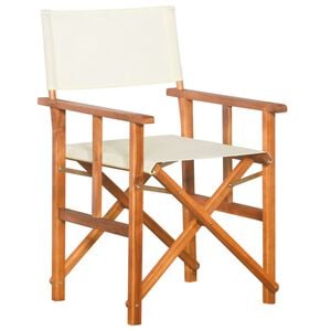 vidaXL Chaise de metteur en sc&egrave;ne Bois massif d'acacia
