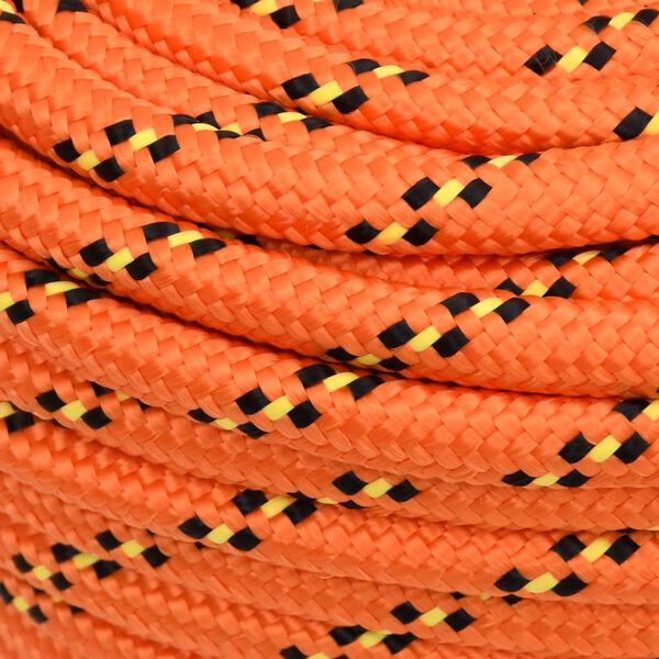 vidaXL Corde de bateau Orange 16 mm 100 m Polypropyl&egrave;ne