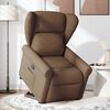 vidaXL Fauteuil inclinable &eacute;lectrique marron tissu