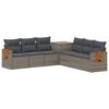 vidaXL Ensemble de Canap&eacute;s 7 pc Gris et Gris fonc&eacute;