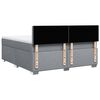 vidaXL Sommier &agrave; lattes de lit avec matelas Gris clair 180x200cm Tissu