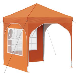 vidaXL Tente de f&ecirc;te pop-up 192 x 192 x 245 cm Orange