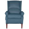 vidaXL Fauteuil de massage inclinable Bleu Velours