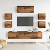 vidaXL Ensemble de meuble TV mural 7 pcs vieux bois bois d'ingénierie