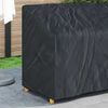 vidaXL Housse de banc de jardin Noir 134 x 70 x 65 / 94 cm Tissu 600D