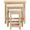 vidaXL Tables gigognes 3 pcs Bois solide de manguier