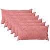 vidaXL Housse de coussin 6 pcs HEERLEN Rose 40 x 80 cm Velours