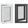 vidaXL Fen&ecirc;tre de sous-sol RISOR 60 x 80 cm PVC et verre Anthracite
