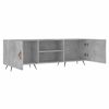 vidaXL Meuble TV gris b&eacute;ton 150x30x50 cm bois d'ing&eacute;nierie