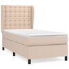 vidaXL Sommier &agrave; lattes de lit avec matelas Cappuccino 100x200 cm