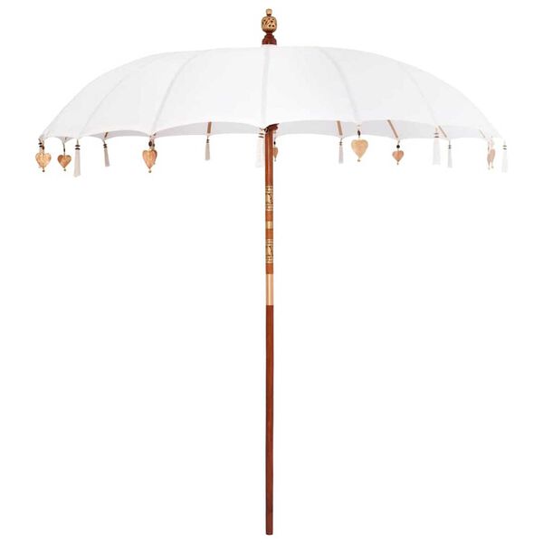 vidaXL Parasol balinais avec base 260 210-220 cm
